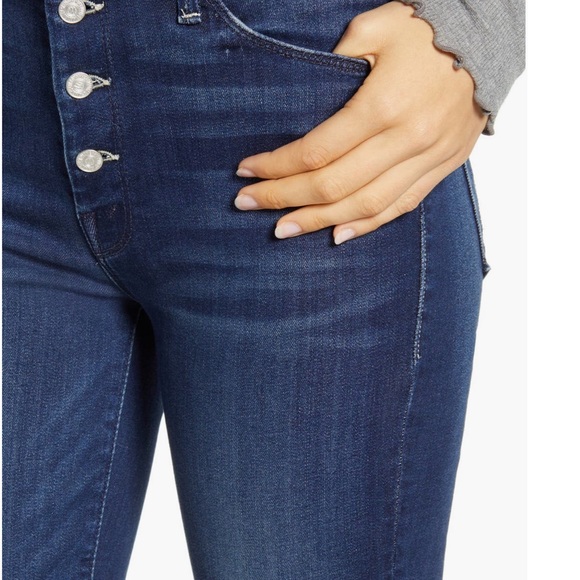 MOTHER Denim Pixie Ankle Fray Jeans in City Sidewalks Size 29 - Picture 5 of 7